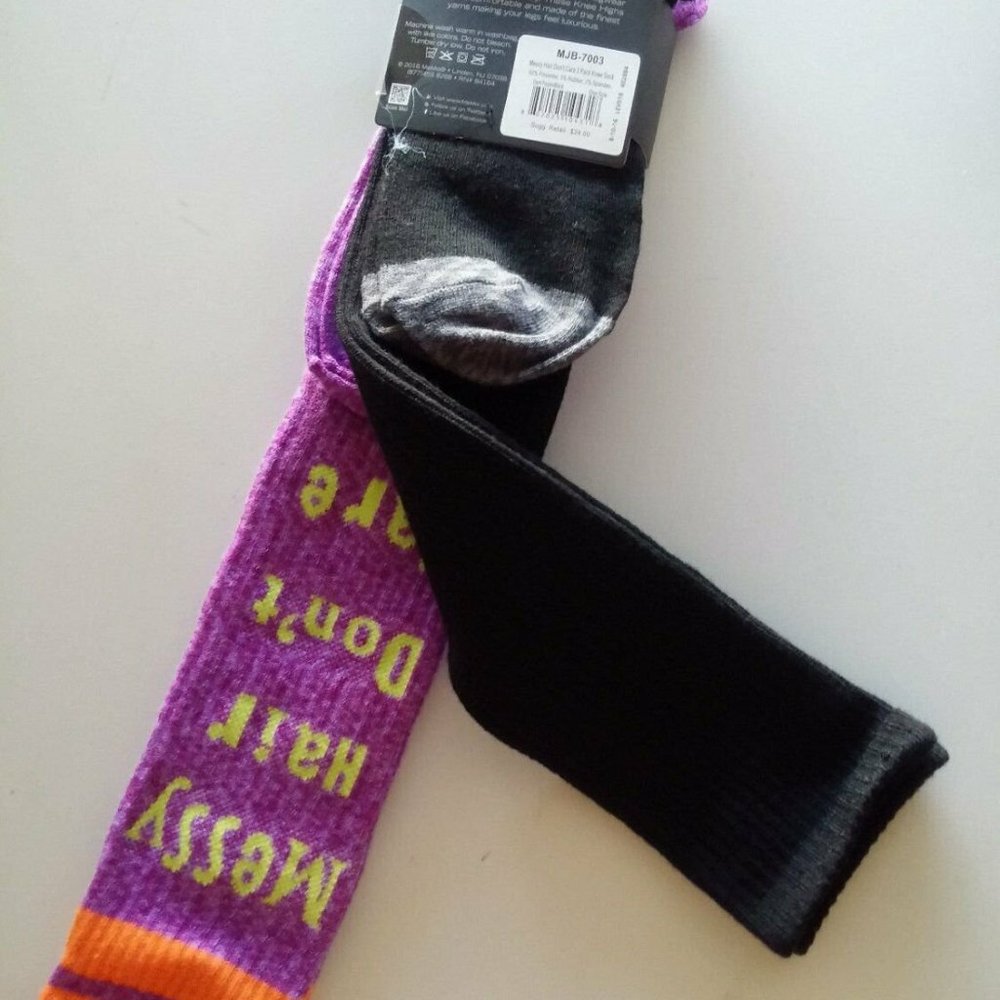 🆕MEMOI LEGWEAR KNEE HIGHS 2 PACK WOMEN SOCKS LEGWEAR MJB-7003 ONE SIZE NWT $24